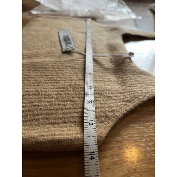 NWT Everlane Wool Blend Crop Tank In Camel Size Medium - Picture 8 of 8